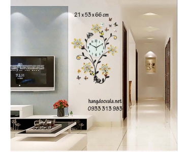 ĐỒNG HỒ TRANG TRÍ PHÒNG KHÁCH-TRĂM HOA KHOE SẮC