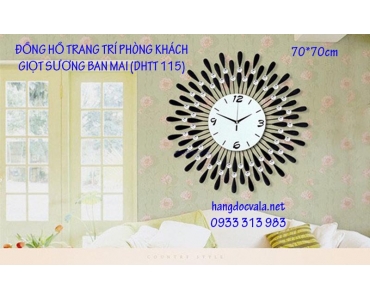 ĐỒNG HỒ TRANG TRÍ PHÒNG KHÁCH-GIỌT SƯƠNG BAN MAI