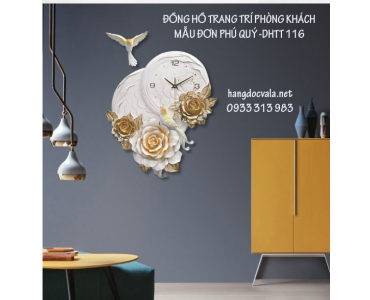 ĐỒNG HỒ TRANG TRÍ PHÒNG KHÁCH-MẪU ĐƠN PHÚ QUÝ