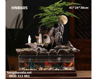 BỂ CÁ THÁC NƯỚC ĐỂ BÀN MÁI ĐÌNH LÀNG BIỂN